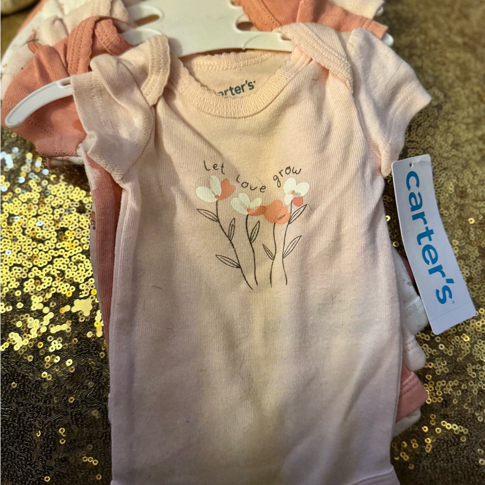 Carter's Light Pink Floral Tee